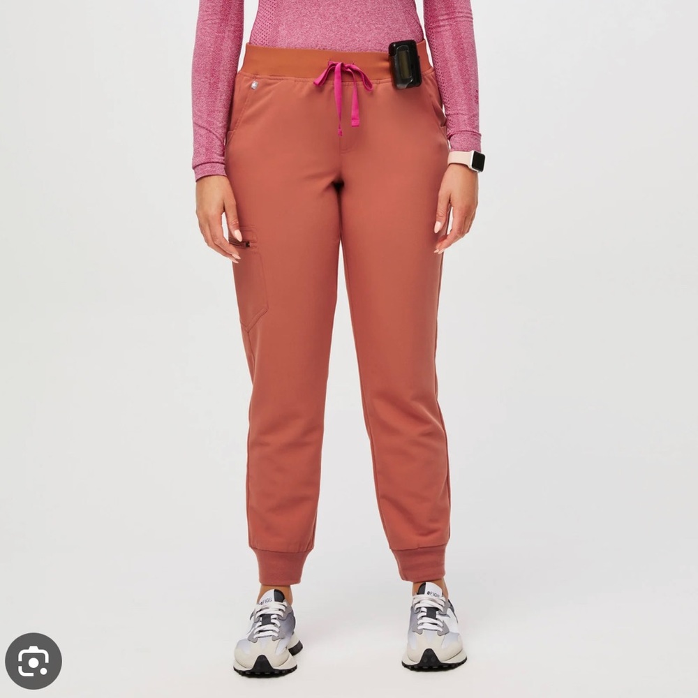 FIGS terracotta high waisted Zamora LP